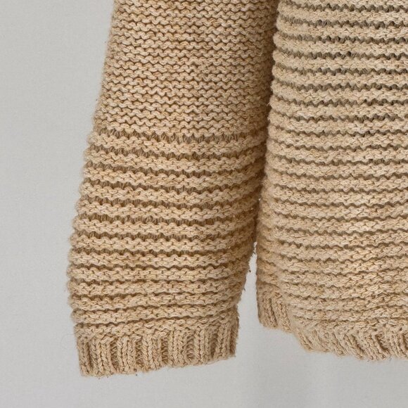 Coldwater Creek Cardigan Sweater Womens S Beige Knit 3D Knit Cottage Granny Core - Picture 6 of 8